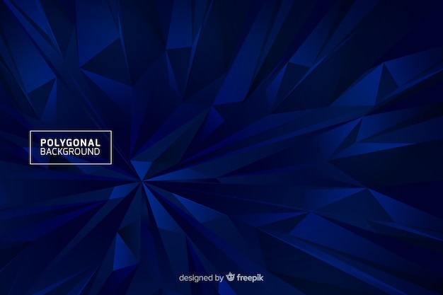 Dark blue polygonal background