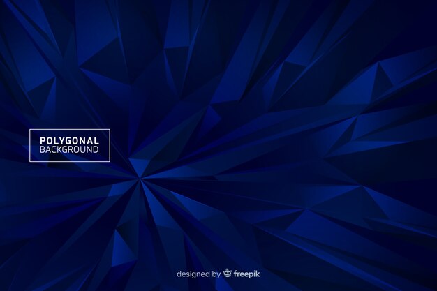 Dark blue polygonal background