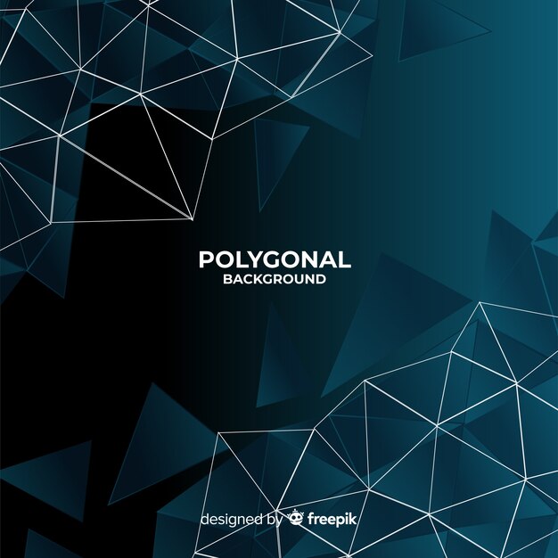 Dark blue polygonal background