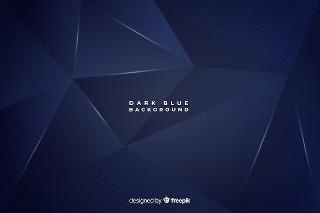 Dark blue polygonal background