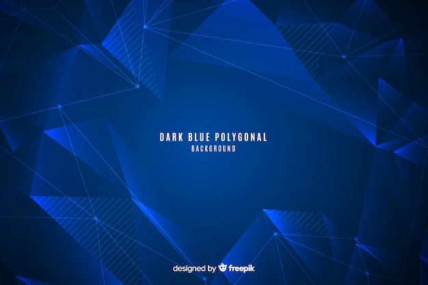 Dark blue polygonal background