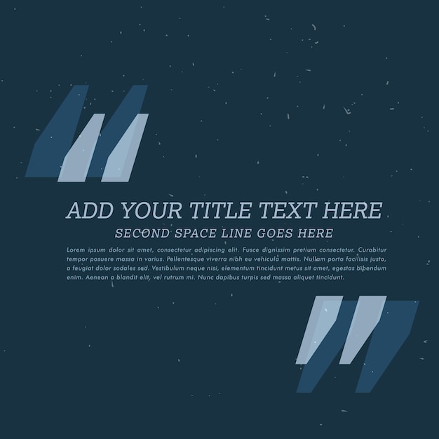 Dark blue text template