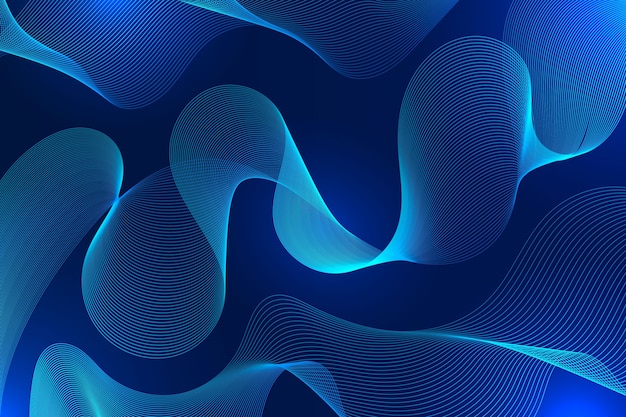 Dark blue wavy background