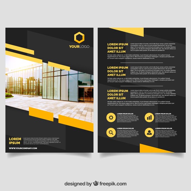 Dark brochure template