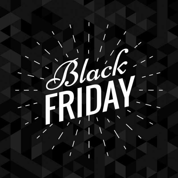 Free vector dark elegant black friday background