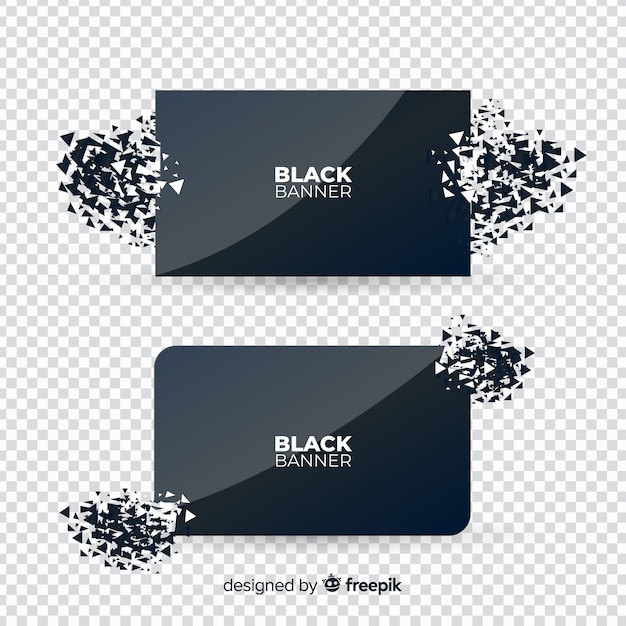 Free Vector dark explosion banner collection