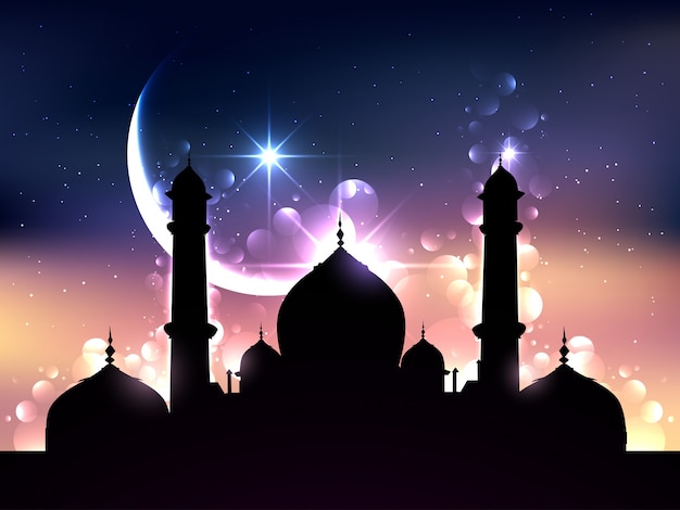 Dark islamic background