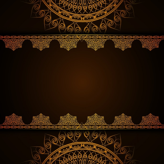 Dark luxury mandala background