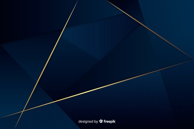 Dark luxury polygonal background