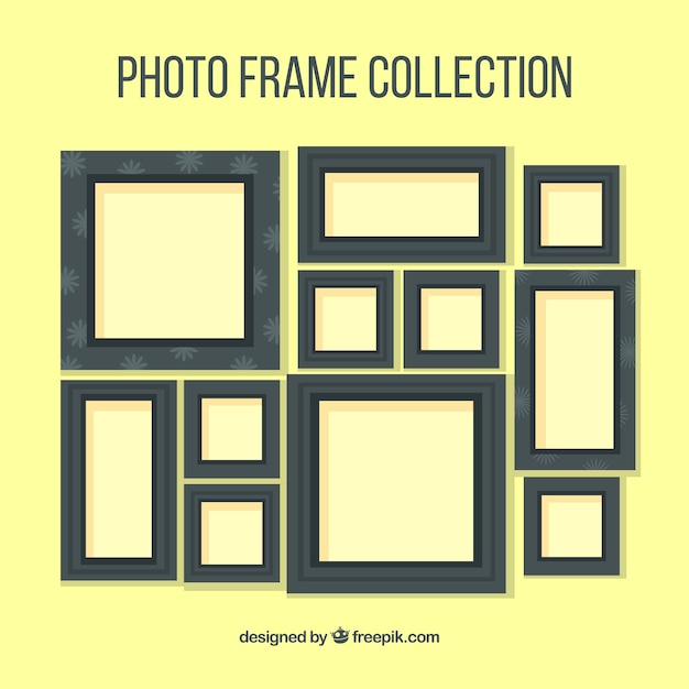 Dark photography frames collection