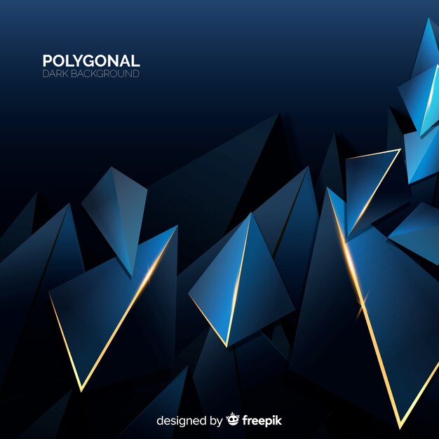 Dark polygonal background