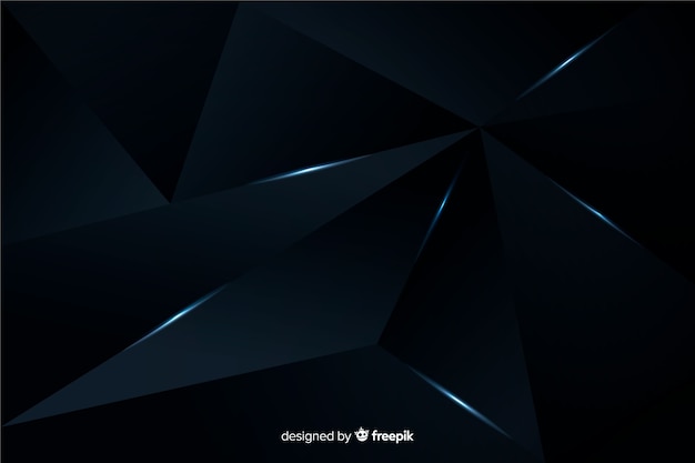 Dark polygonal background