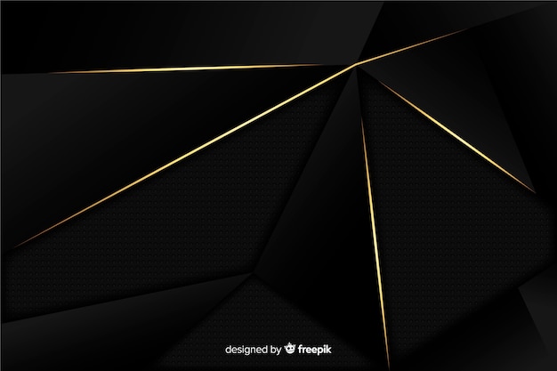 Free Vector dark polygonal background