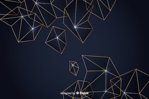 Dark polygonal background