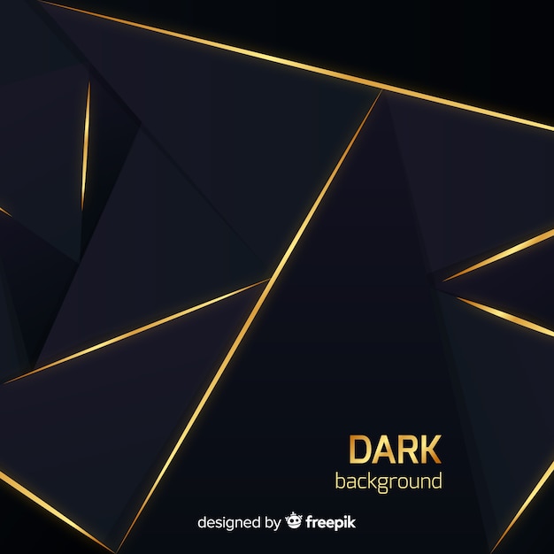 Dark polygonal background