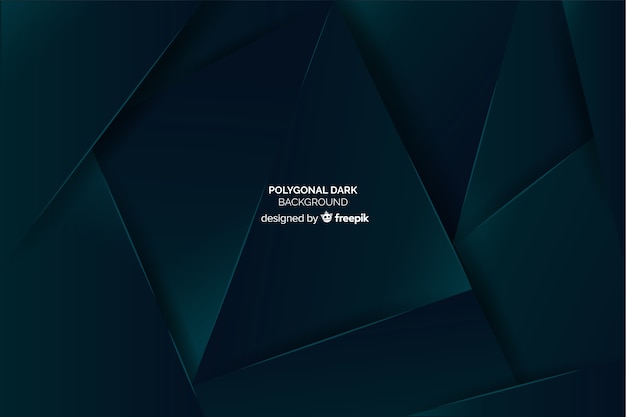 Free Vector dark polygonal background