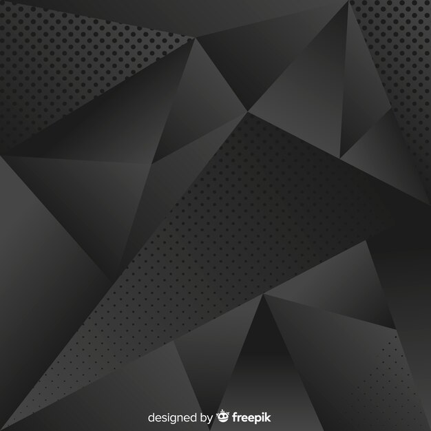 Dark polygonal background