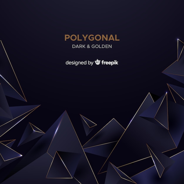 Dark polygonal background