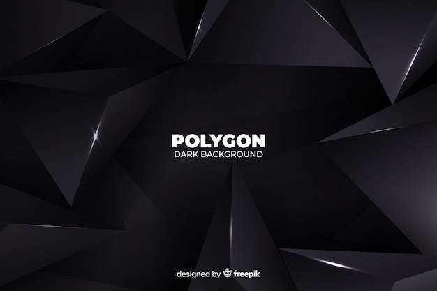 Dark polygonal background