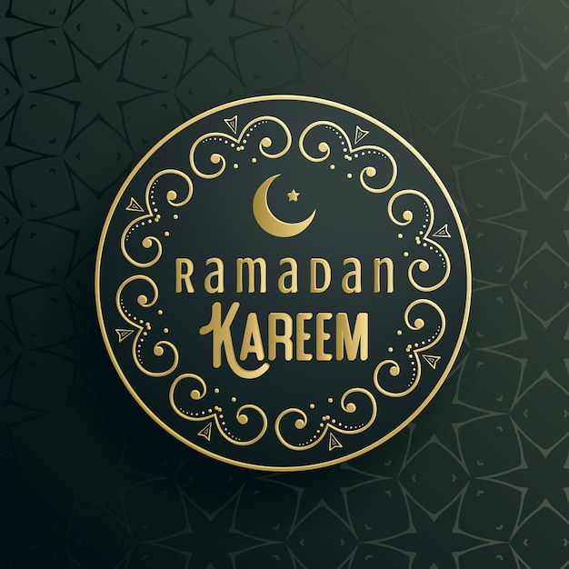 Dark ramadan kareem card