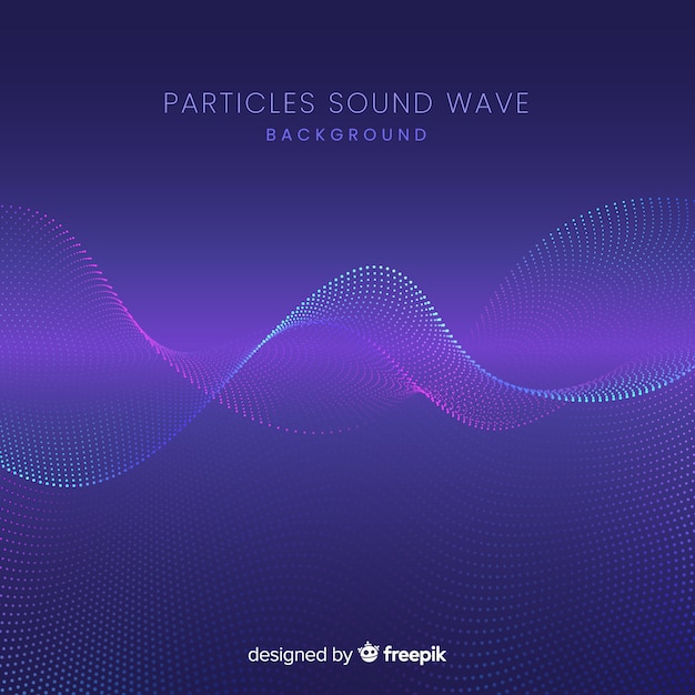 Dark sound particles wave background