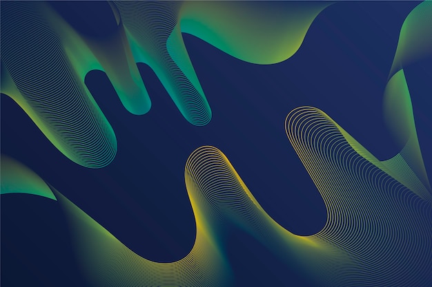 Free Vector dark wavy background