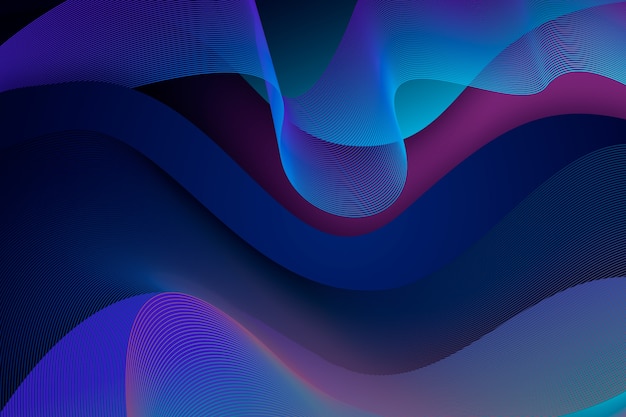 Dark wavy background