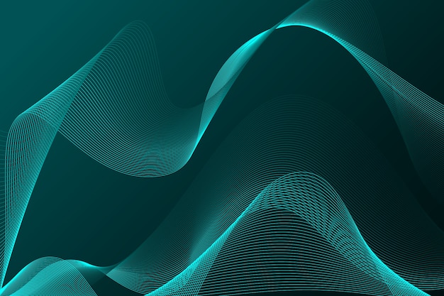 Free vector dark wavy background