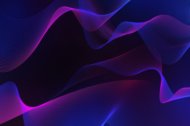 Dark wavy background