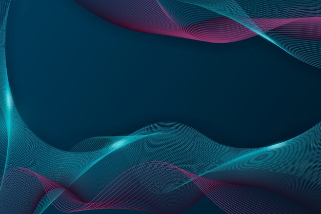 Dark wavy background