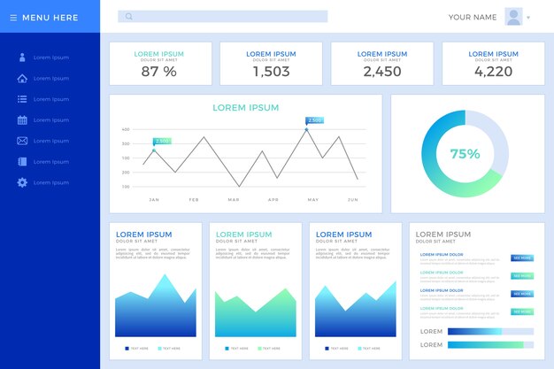 Dashboard user panel template