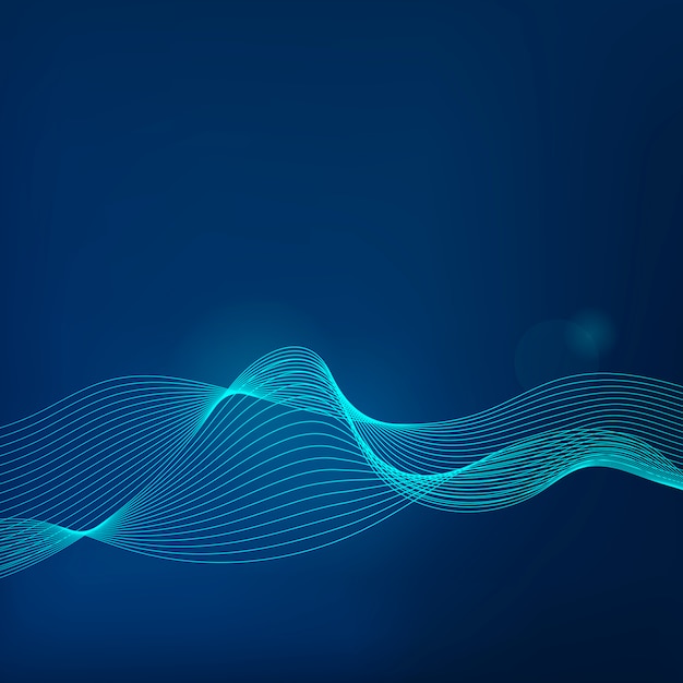 Data visualization dynamic wave pattern vector