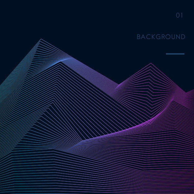 Data visualization dynamic wave pattern vector