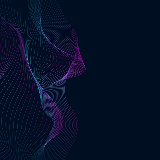 Data visualization dynamic wave pattern vector