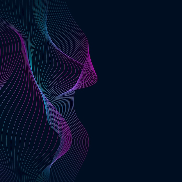 Data visualization dynamic wave pattern vector