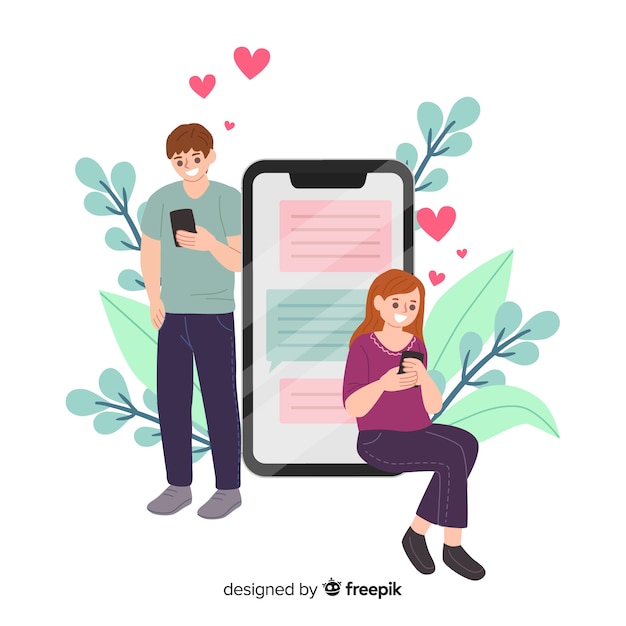 Dating app concept for social media