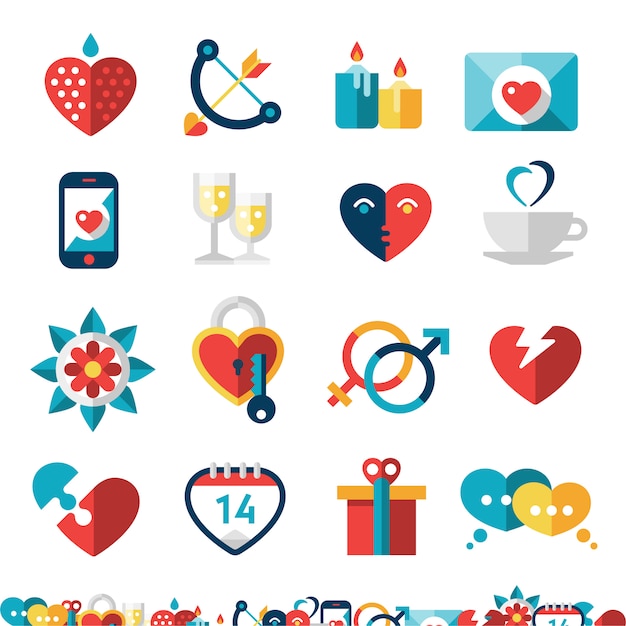 Dating Icon Set