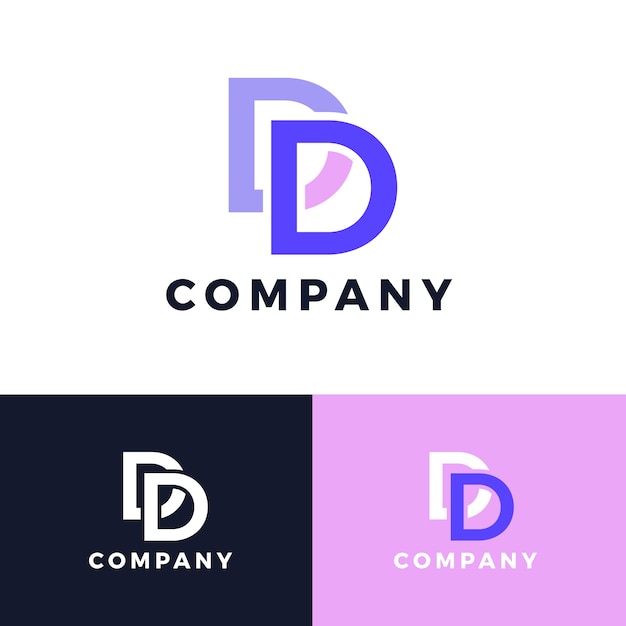 Free Vector dd business logo design