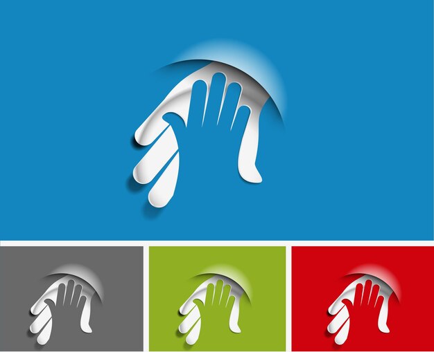 Deal Hand Shake Vector Design Element