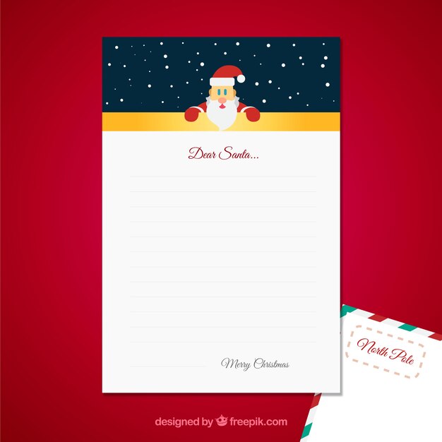 Dear santa letter template