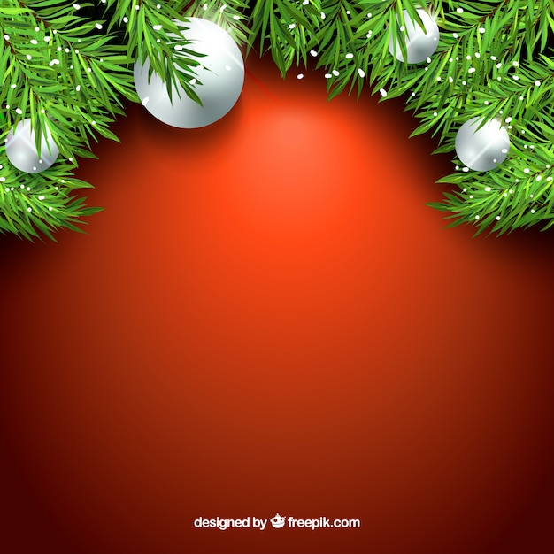 Decorative background with christmas balls