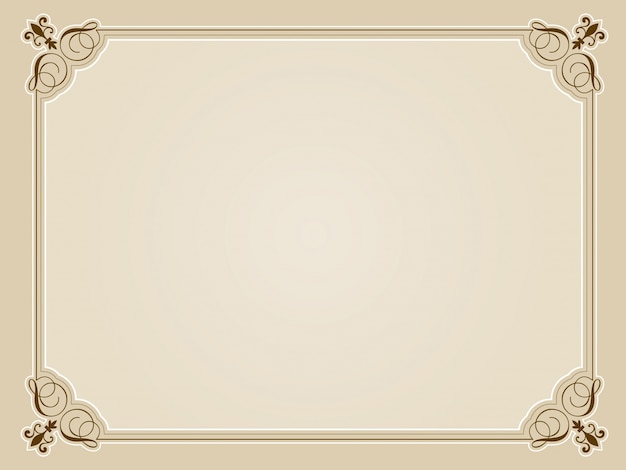 Free Vector decorative blank certificate