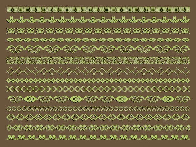 Decorative borders set