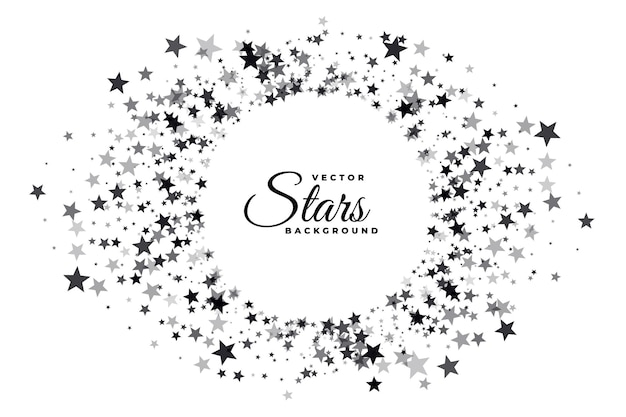 Free vector decorative dark and grey kirakira stars background design