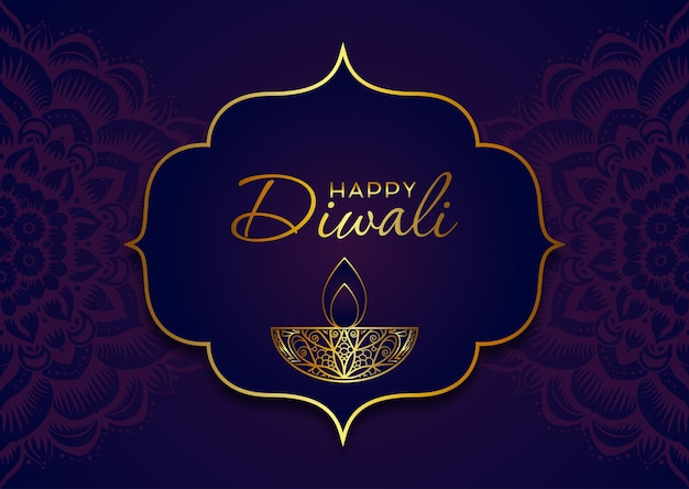 Free Vector decorative elegant background for diwali