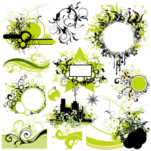 Free Vector decorative elements collection