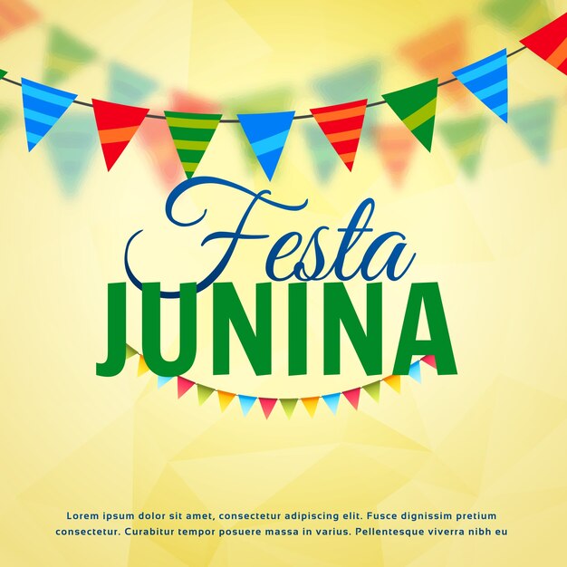 Decorative festa junina design