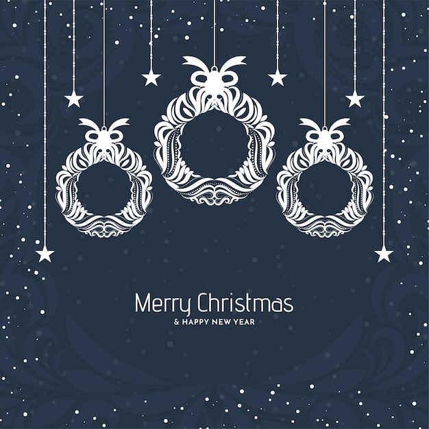 Free vector decorative festival celebration background for merry christmas