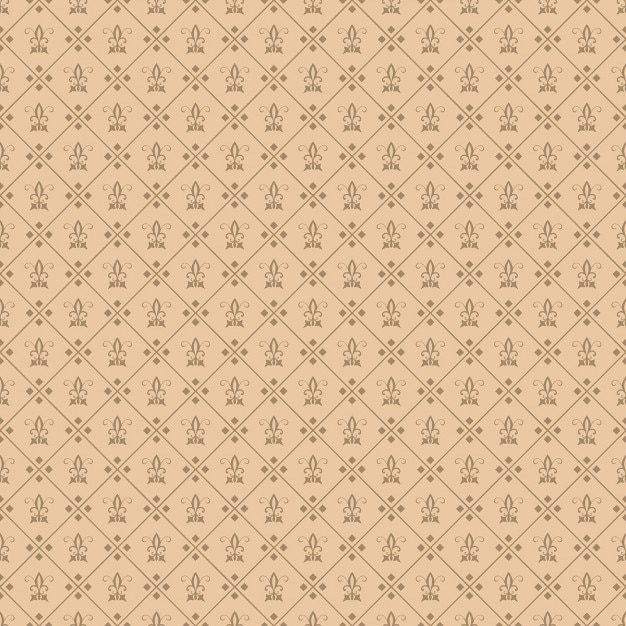 Decorative fleur de lis seamless tile wallpaper