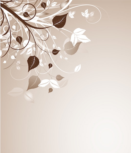 Free vector decorative floral background